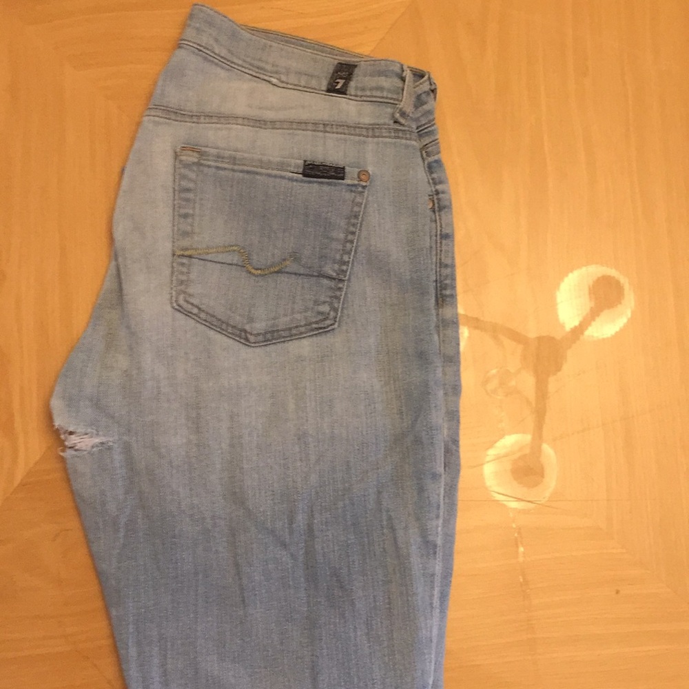 7 For All Mankind Ripped Jeans - Picture 2 of 4
